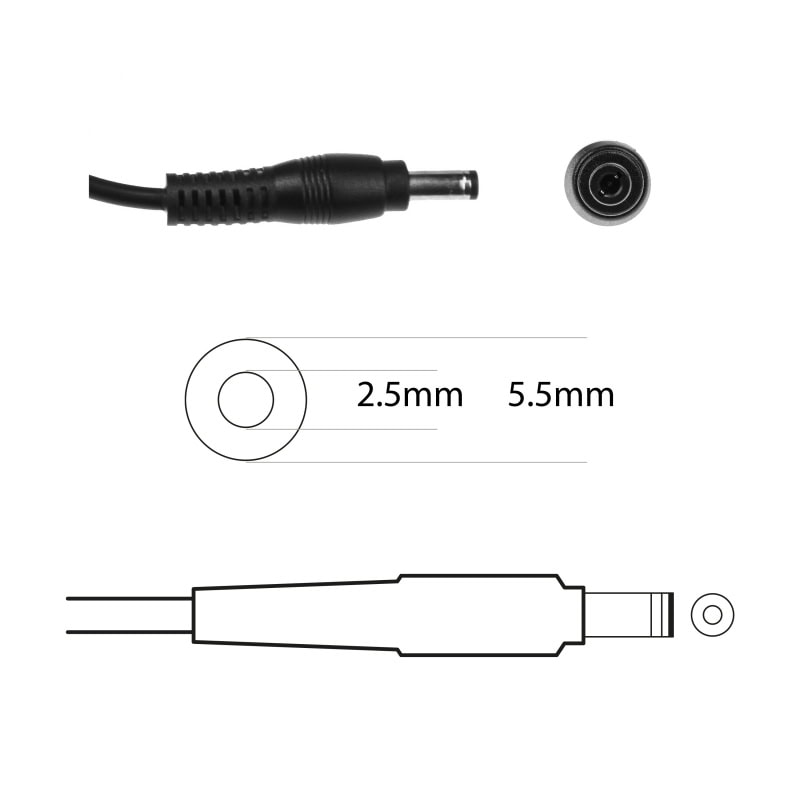 Techie Compatible Toshiba 75W Laptop Charger for Satellite C650, L750 (19V, 3.95A)