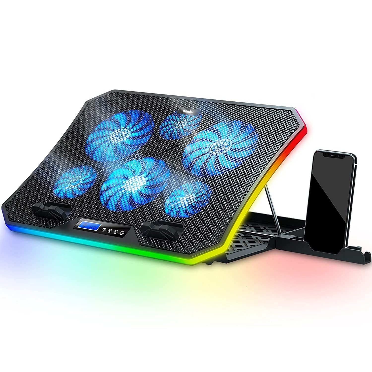 Techie 6 fans Cool RGB Lighting Laptop Cooling pad
