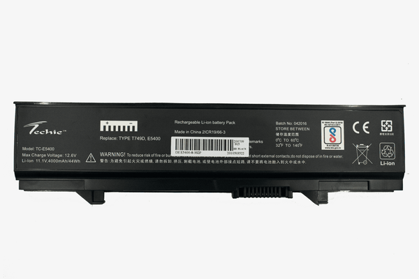 Techie Compatible Battery for Dell E5400 - Latitude E5500, E5410, E5510 Series Laptops (4000mAh, 6-Cell)