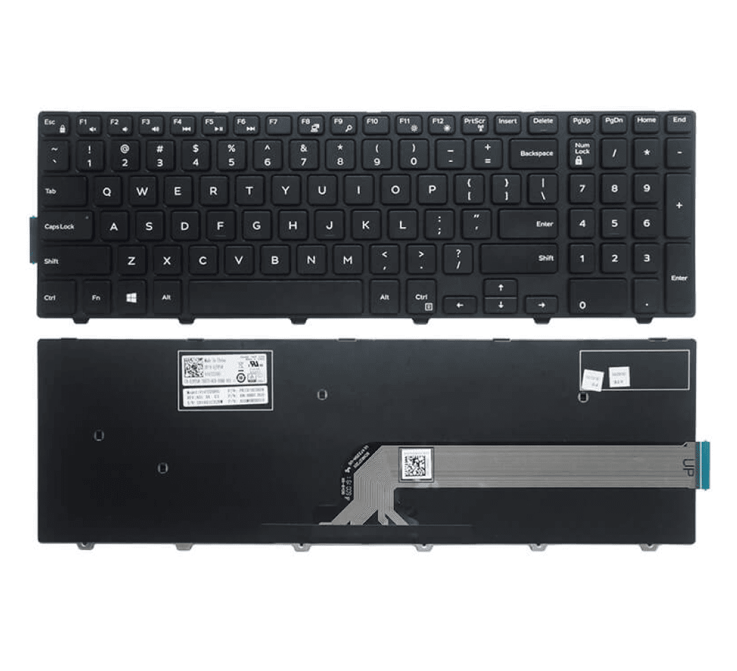 Techie Laptop Keyboard For Dell Inspiron 15 3000, 3541 3542 3543 3551 3558, JYP58, Inspiron 15 5000, 5542 5545 5547 5558 5559 Without Backlight