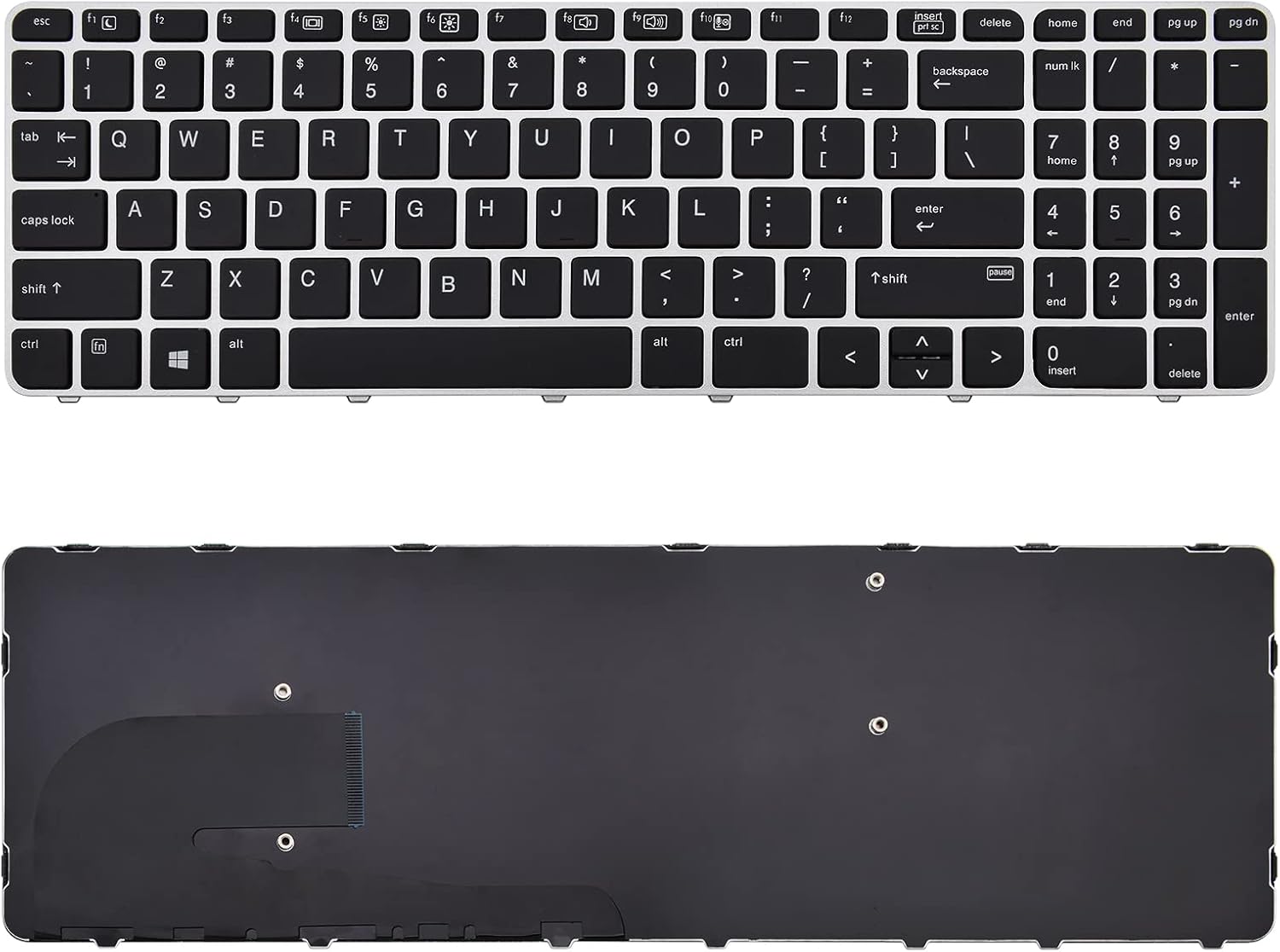 Techie Laptop Keyboard for HP Elitebook 755 G3/G4, 850 G3/G4, ZBOOK 15u G3/G4 Series with Frame