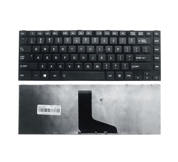 Techie Laptop Keyboard For Toshiba Satellite C840, 9Z.N7PSQ.401, L845-SP4382KM, S845-SP4211TL Laptops