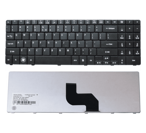 Techie Laptop Keyboard For Acer eMachines E725, G625, G525, E727, E637 Series Laptops
