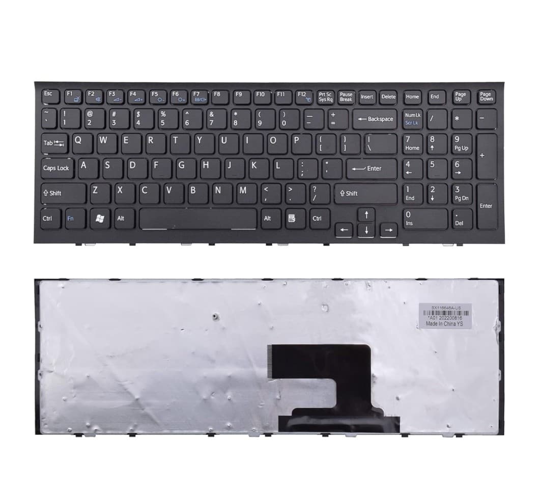 Techie Laptop Keyboard for SONY VPCEH, VPC-EH Series Laptops with FRAME