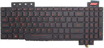 Techie Laptop Keyboard for Asus FX503VD, FX503VM, FX63V, FX63VM, FX63VD With Red Backlight