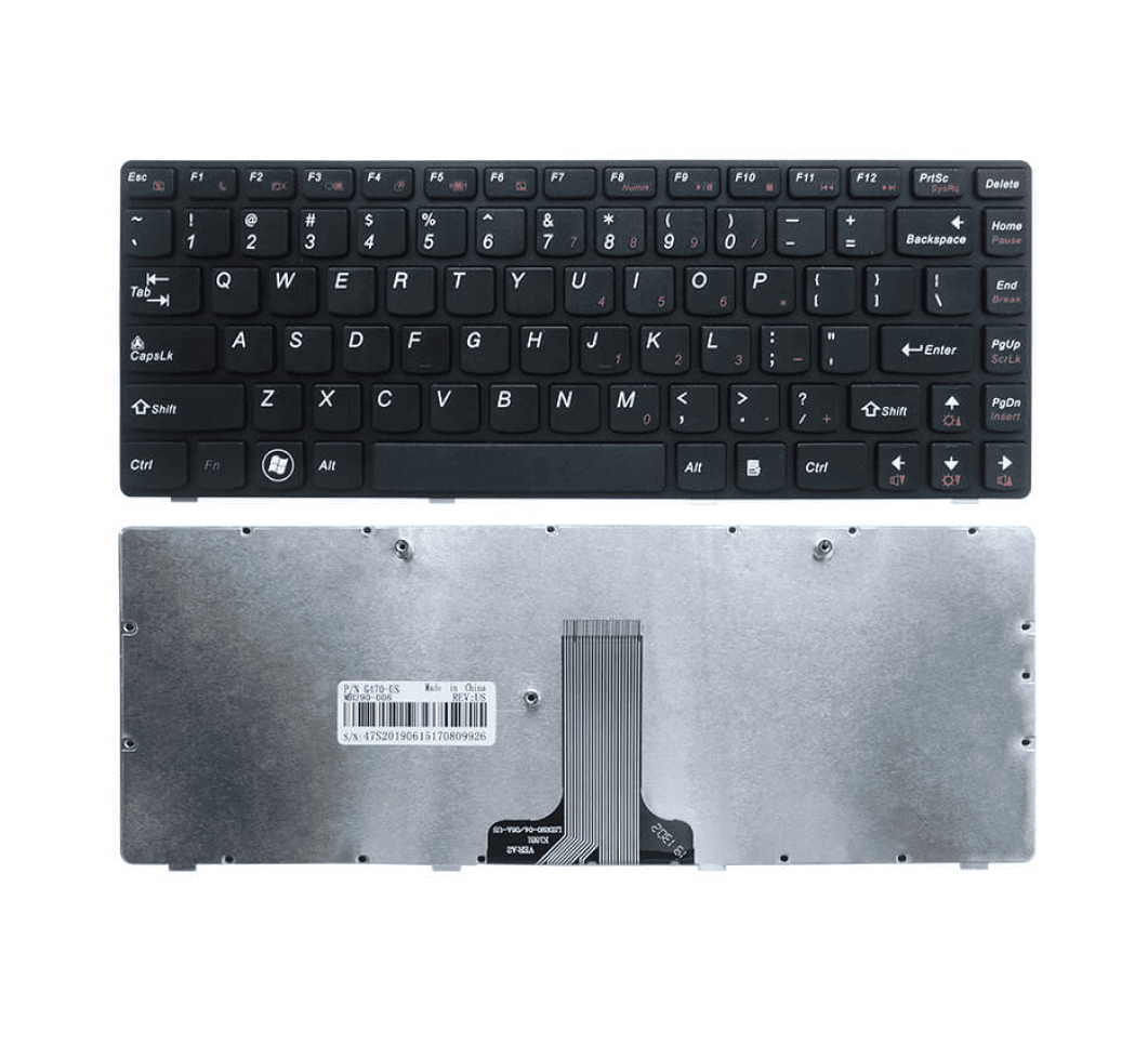 Techie Laptop Keyboard For Lenovo G470, 25-011670, B470, G405S, G475, V470 Laptops