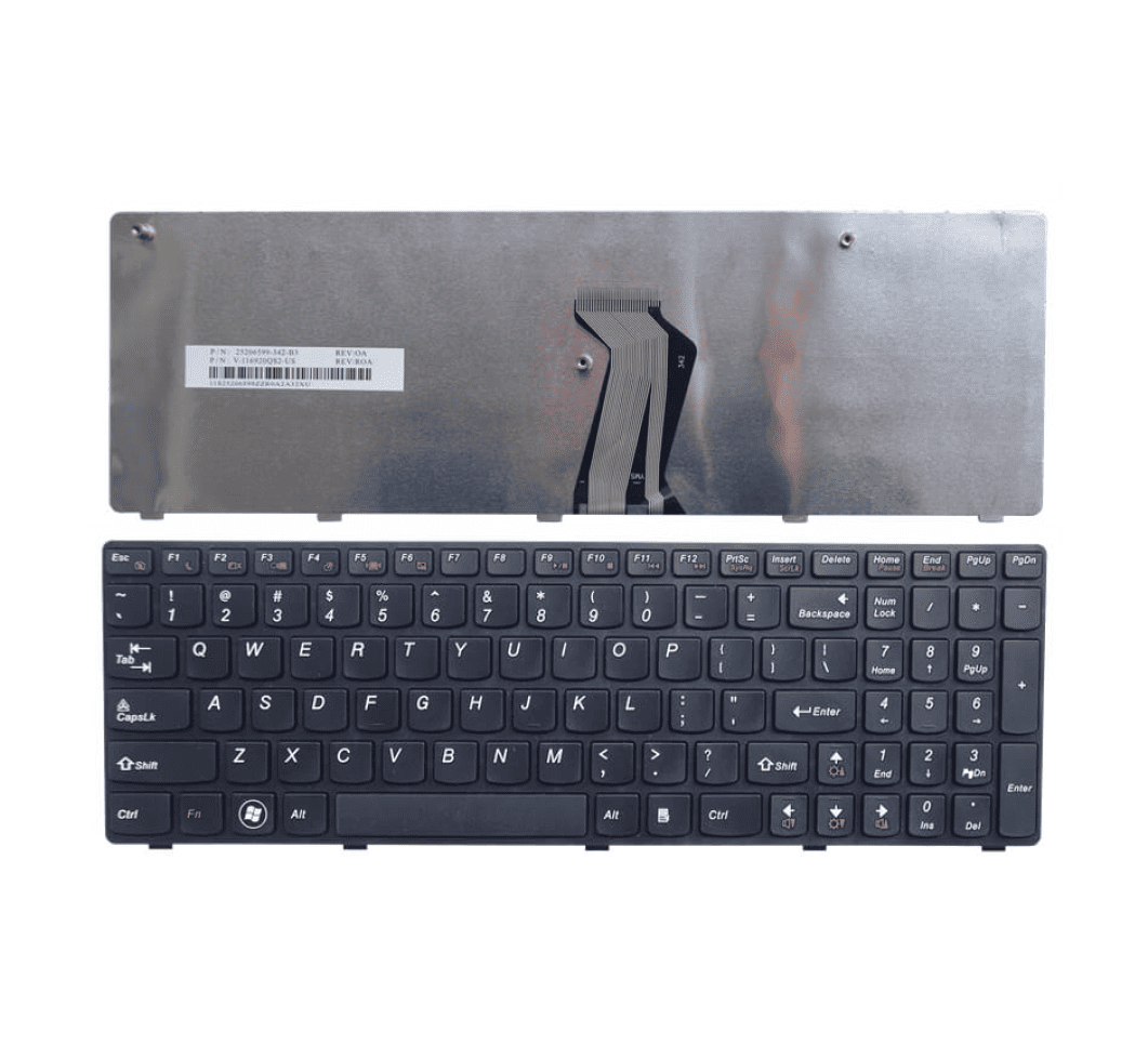 Techie Laptop Keyboard For Lenovo IdeaPad G570, G770, G780, G560, Z565, Z560G, Z565G, G560E
