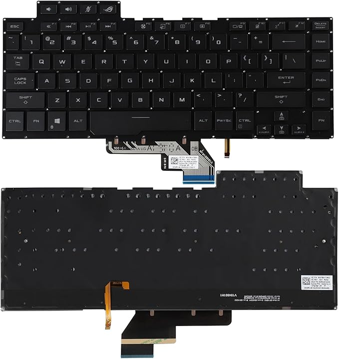 Techie Laptop Keyboard for Asus ROG Zephyrus GA502, GU502, GX502, GM502, GA502G, GA502D, GA502 Series with Backlight