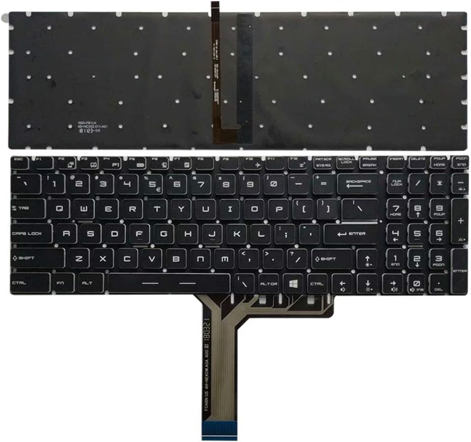 Techie Laptop Keyboard for MSI MS-16J1, MS-16J2, GE62, GE72, GS60, GS70 With RGB Backlight