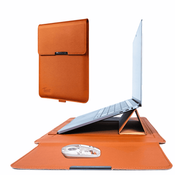 Techie 3-in-1 Multifunctional Laptop Sleeve with Stand & Mouse Pad - 15/16"