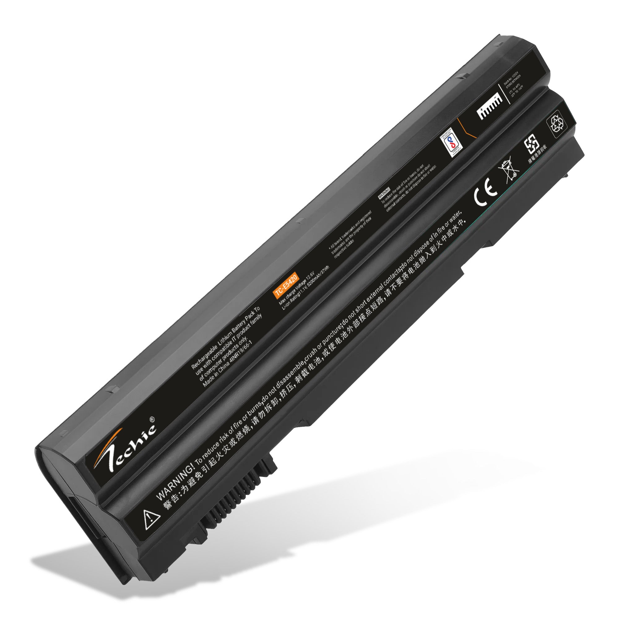 Techie Pro Series Laptop Battery for Dell E5420 – 6-Cell, 5200 mAh, Long Backup