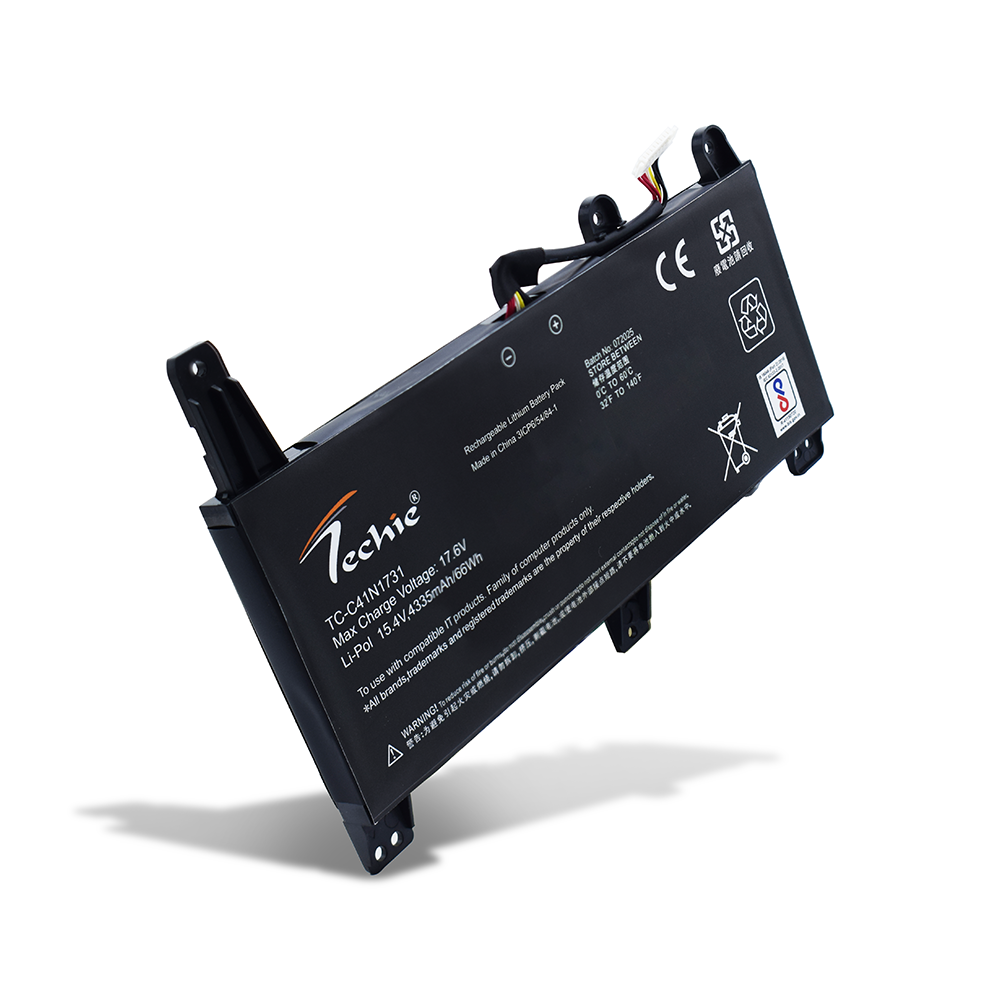 Techie Compatible Battery for Asus C41N1731-C – Rog STRIX G531GV, SCAR 15 G532LW, SCAR III G531GW Series Laptops (4335mAh, 4-Cell)