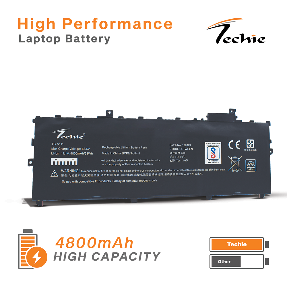 Techie Compatible Battery for Lenovo 01AV430 - Thinkpad X1 Carbon Gen 5 2017 Laptops (4800mAh, 3-Cell)
