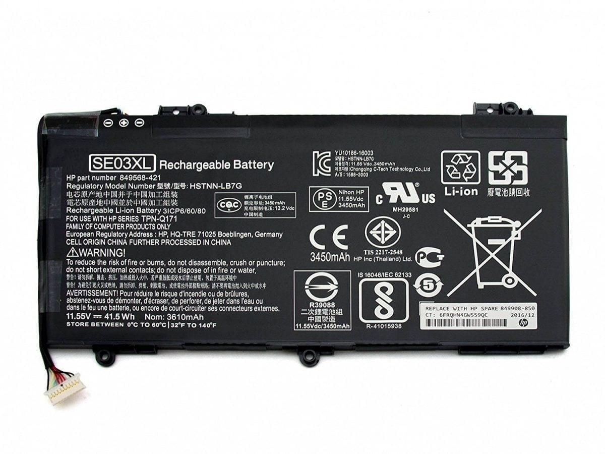 Techie Compatible Battery for HP SE03XL - HSTNN-LB7G, Pavilion 14-AL000, 14-AL100, 14-AL015NA Series Laptops (3400mAh, 3-Cell)