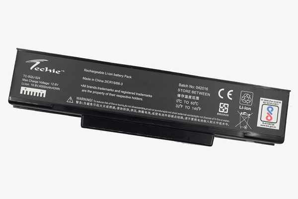 Techie Compatible Battery for HCL SQU524-1 - SQU-524, SQU-528, SQU-503 Laptops (4000mAh, 6-Cell)
