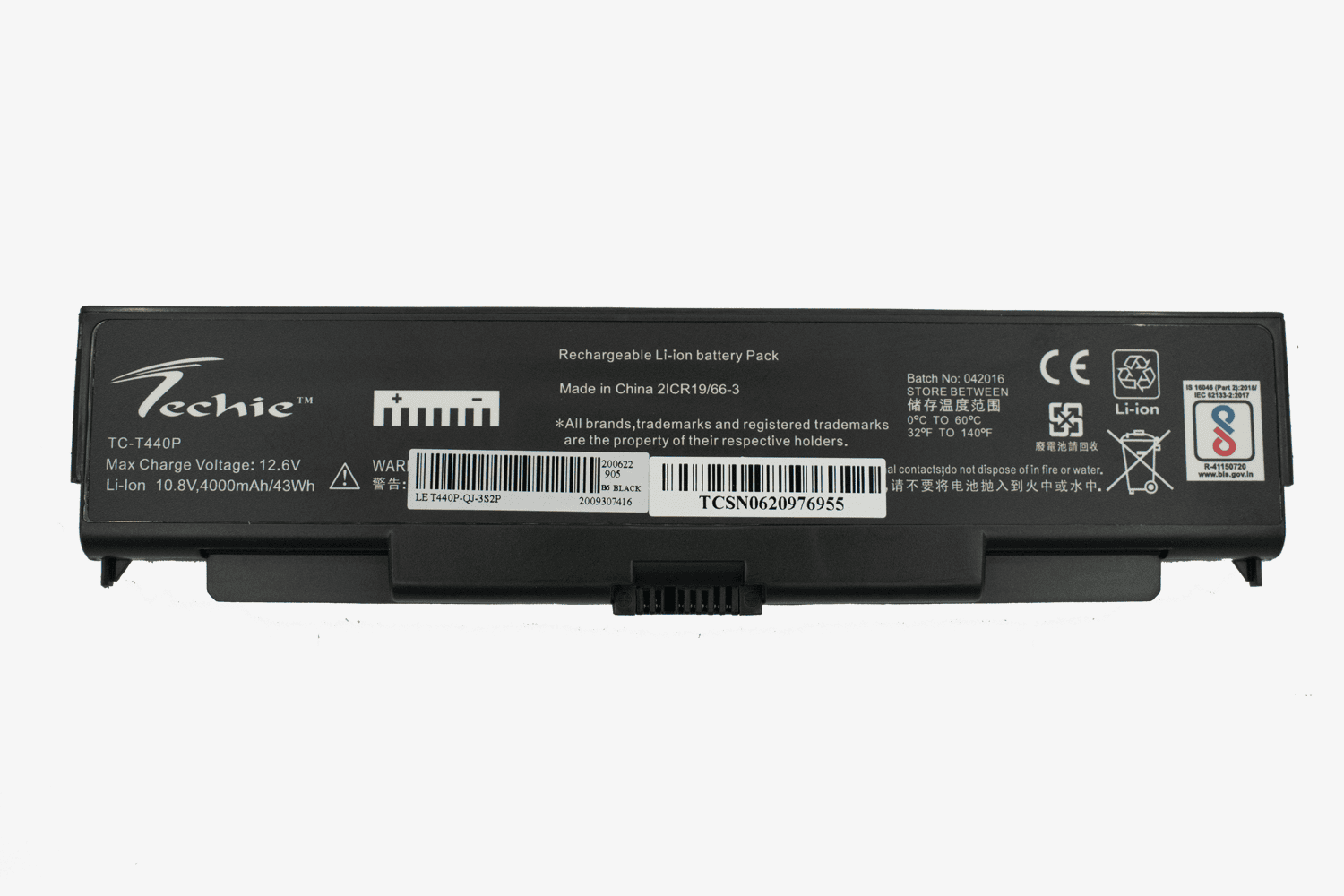 Techie Compatible Battery for Lenovo T440P / L440 - 57+, ThinkPad T440p , T540p, L440, L540 ,W540 Series Laptops (4000mAh,6-Cell)