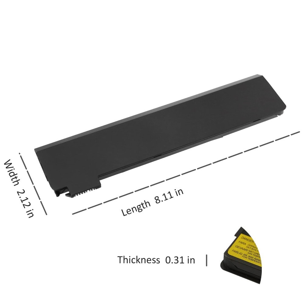 Techie Compatible Battery for Lenovo X240 / T440 Slim – 68, Lenovo ThinkPad X250, X260, X270, T450, T450S, T460, T460P, T470P, T550, T560, W550, W550S, L450, L460, P50S, A275, K2450, K21-80 Laptops (1950mAh, 3-Cell)