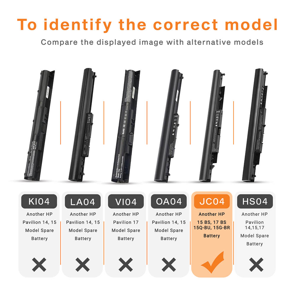 High Quality HP JC04 Battery For JC03, JC03031, JCO3, JCO4, 240 G6
