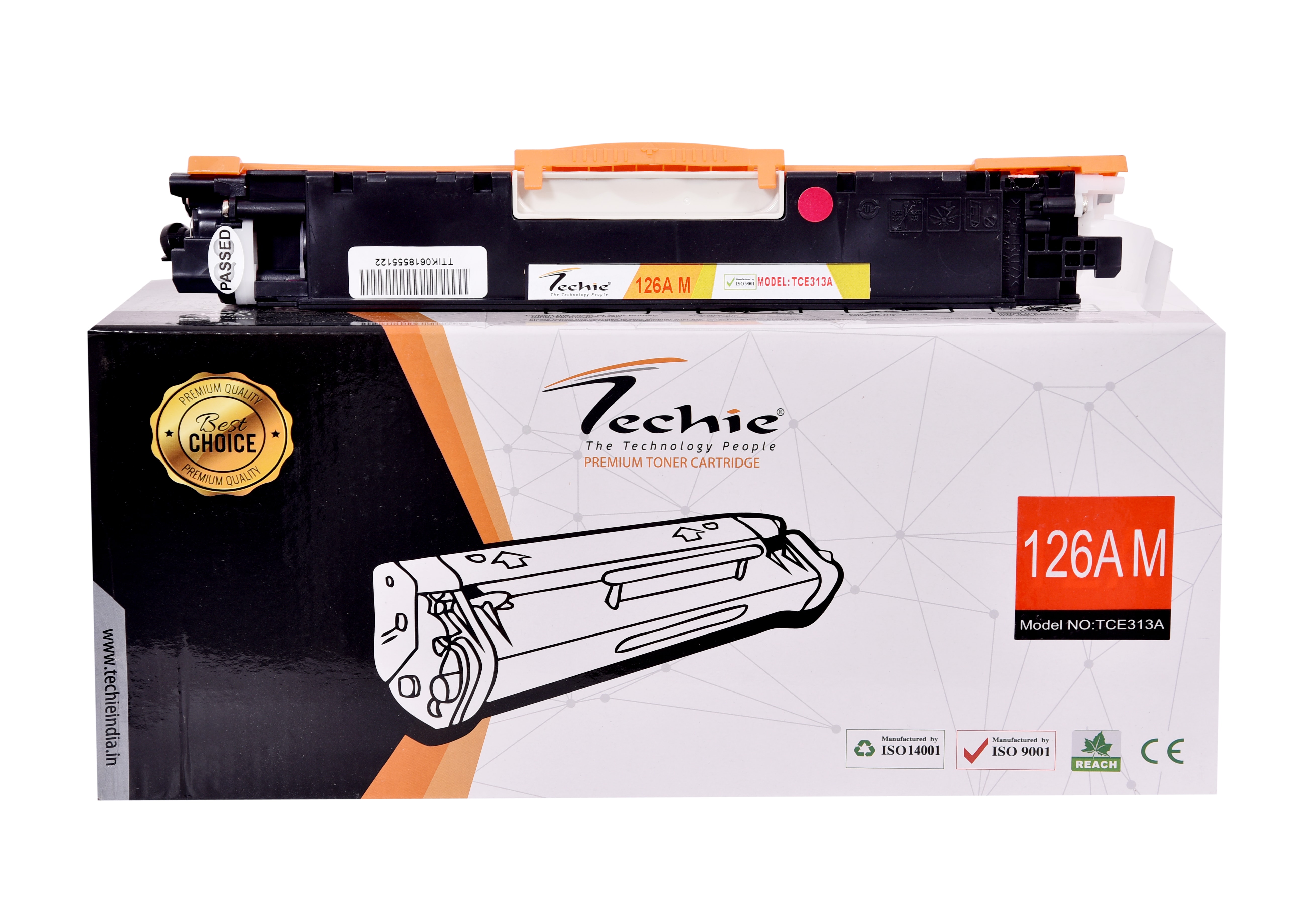Techie 126A M Toner Cartridge Compatible for HP LaserJet Printer CP1025 , Cp1025NW Models