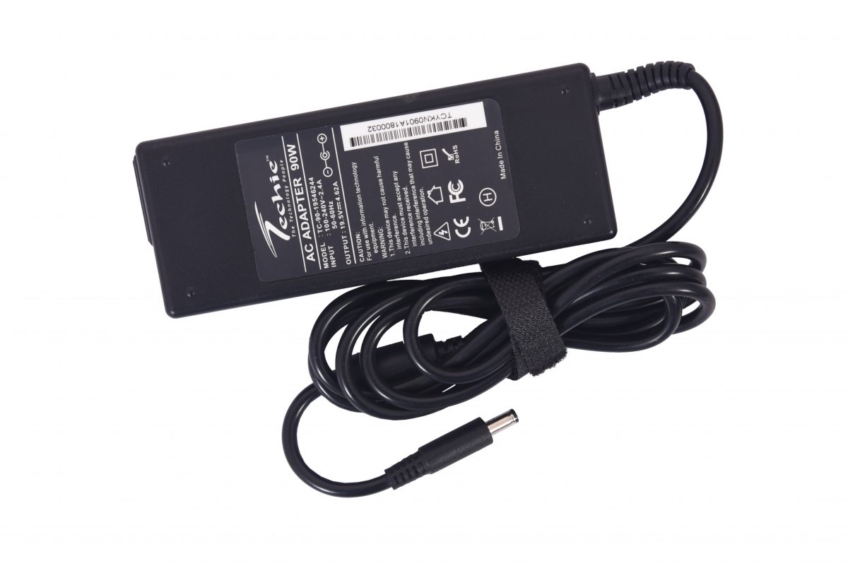 Techie 90W 19.5V 4.62A Pin Size 7.4mm x 5.0mm x 0.6mm compatible Dell Laptop charger.