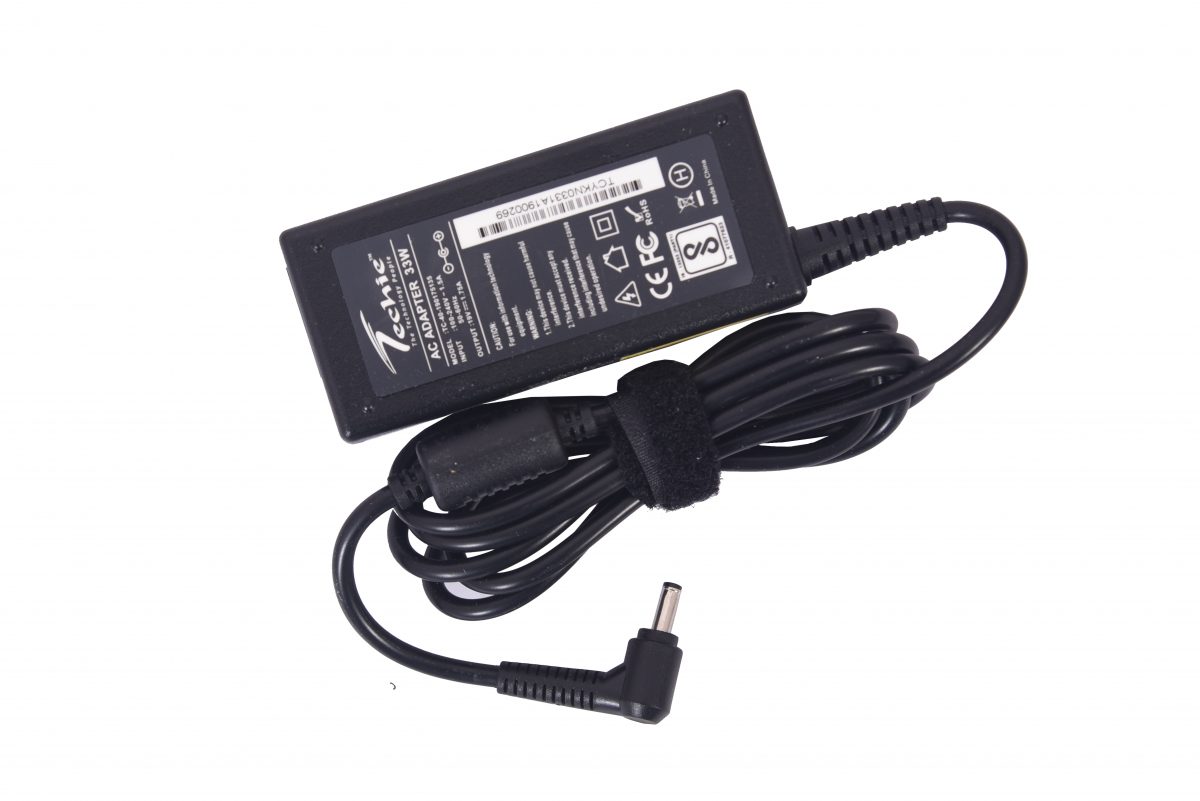 Techie 40W 19V 1.75A Pin size 4.0mm x 1.35mm compatible Asus laptop charger.