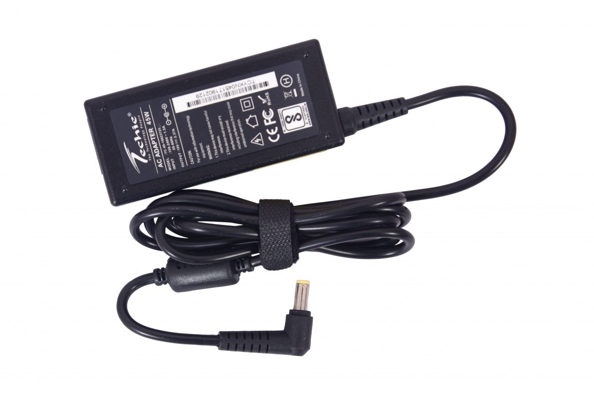Techie 45W 19V 2.37A Pin size 5.5mm x 1.7mm compatible Acer laptop charger.