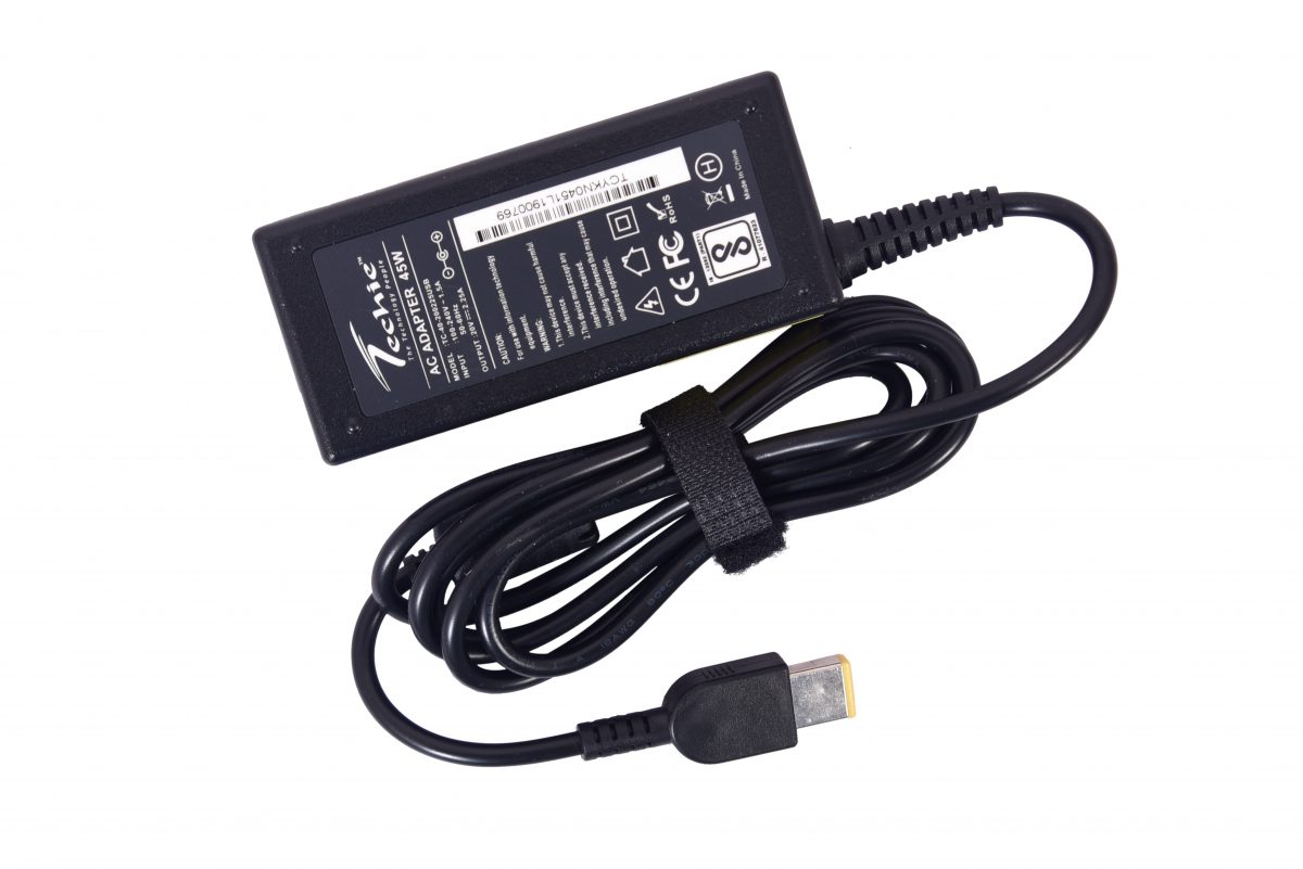Techie 45W 20V 2.25A USB PIN compatible Lenovo Laptop Charger.