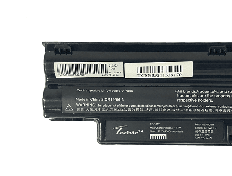 Techie Compatible Battery for Dell 1012 - Mini 1012, Inspiron Mini 1018 Laptop (4000mAh, 6-Cell)