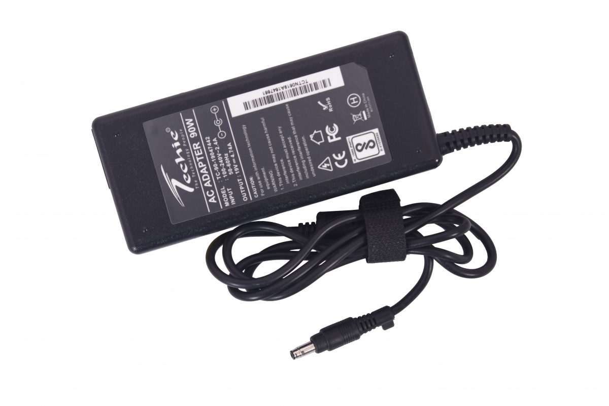 Techie 90W 19V 4.74A Pin size 4.75mm x 4.2mm x 1.75mm compatible HP laptop Charger.