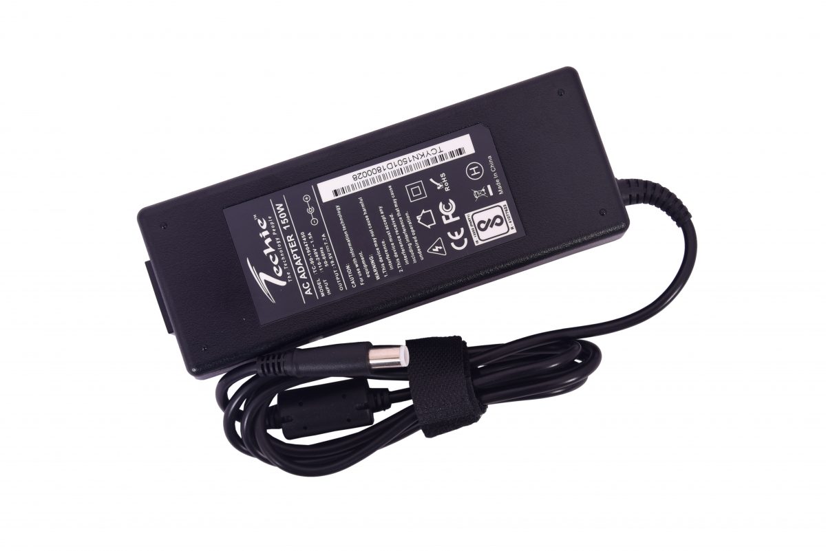 Techie 150W 19.5V 7.7A Pin size 7.4mm x 5.0mm x 0.6mm compatible Dell laptop Charger.