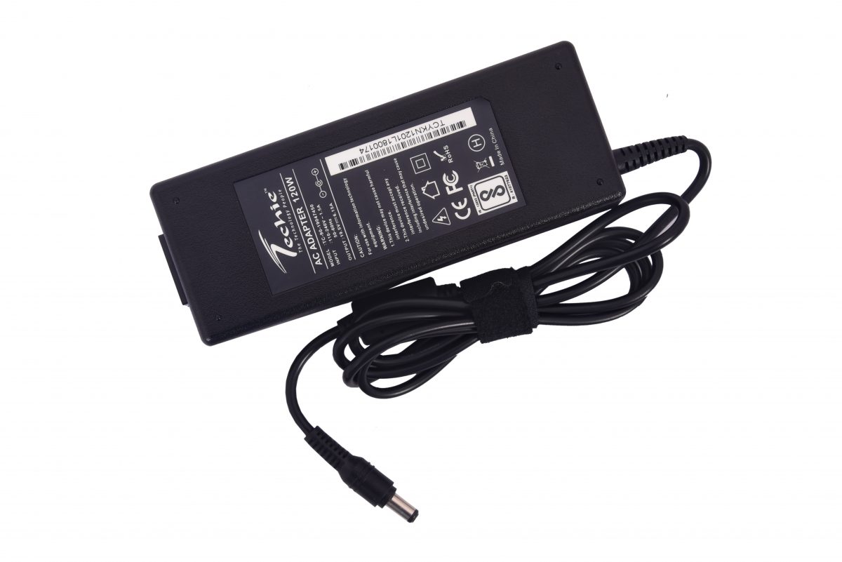 Techie 120W 19.5V 6.15A Pin size 6.3mm x 3.0mm compatible Lenovo laptop Charger.