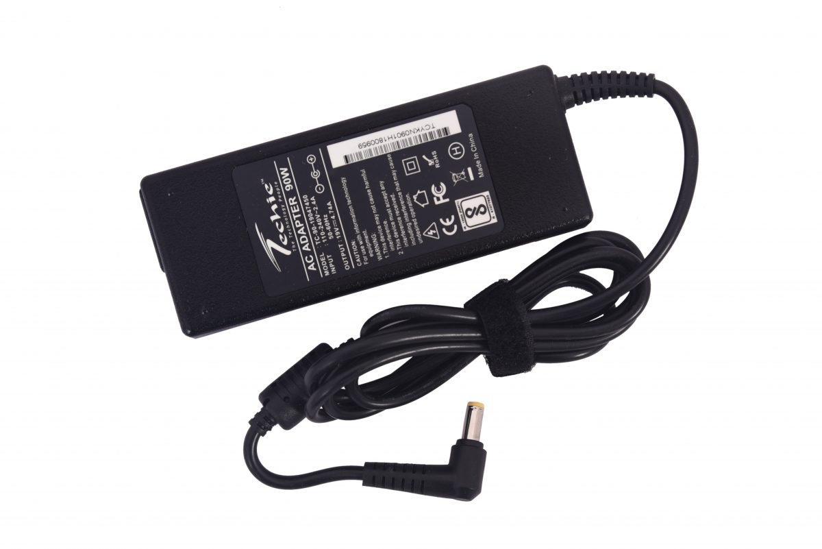 Techie 90W 19V 4.74A Pin size 5.5mm x 1.7mm compatible Acer laptop Charger.