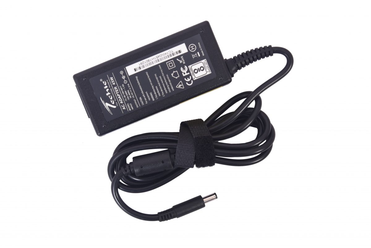 Techie 45W 19.5V 2.31A Pin size 4.5mm x 3.0mm compatible Dell laptop Charger.