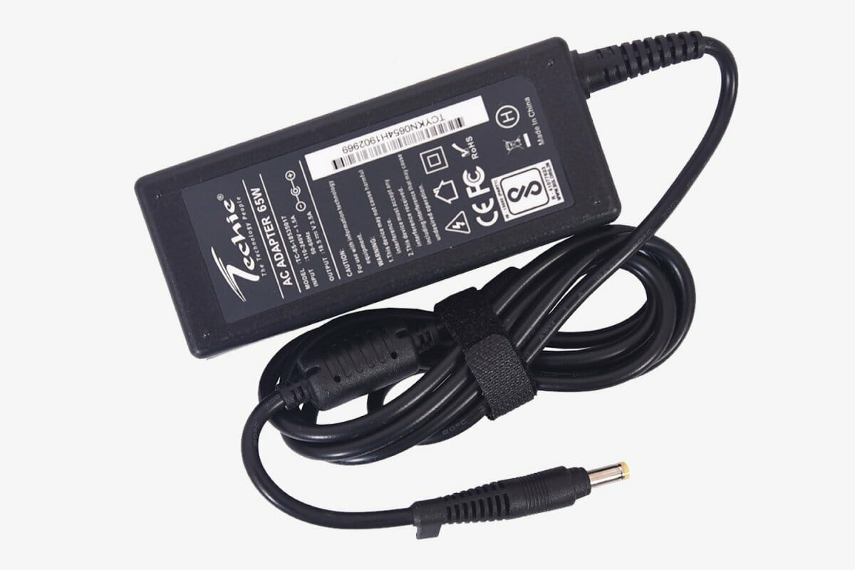 Techie Compatible HP 65W Laptop Charger for Pavilion DV2000, Compaq 6730b Series (18.5V, 3.5A)