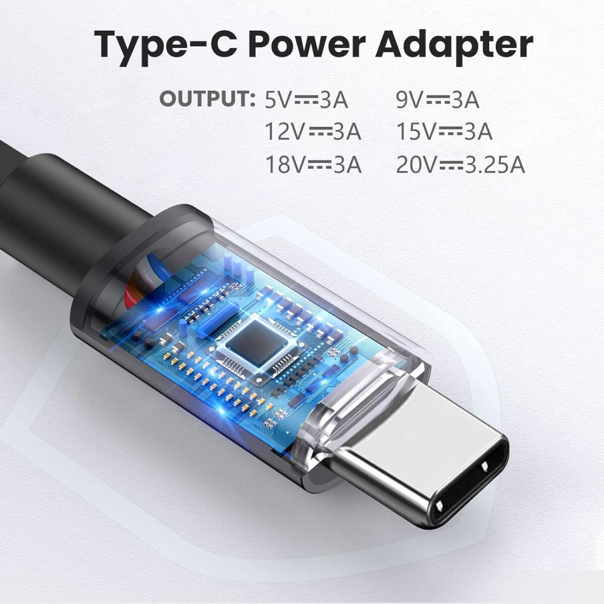 Techie 65W Type-C Universal Laptop Charger.