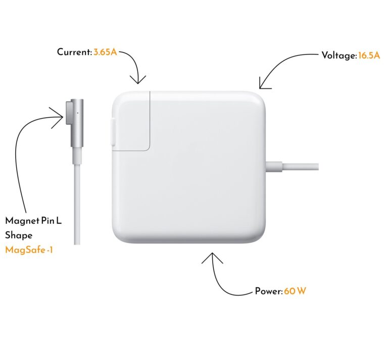 Chargeur Compatible Apple Macbook 60Watts MagSafe 2