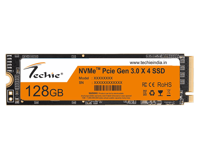 Techie Internal NVMe Solid State Drive (SSD) 128GB