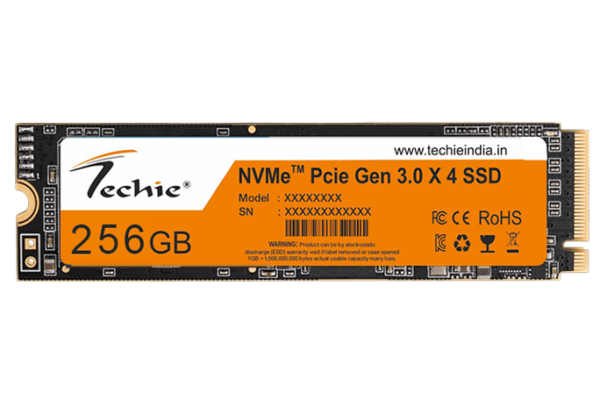 Techie M.2 NVMe SSD | Solid State Drive 256 GB
