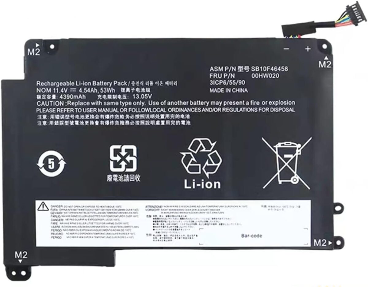 Techie Compatible Battery for Lenovo 00HW020 - 00HW021 - ThinkPad P40 Yoga Laptops (4000mAh, 4-Cell)