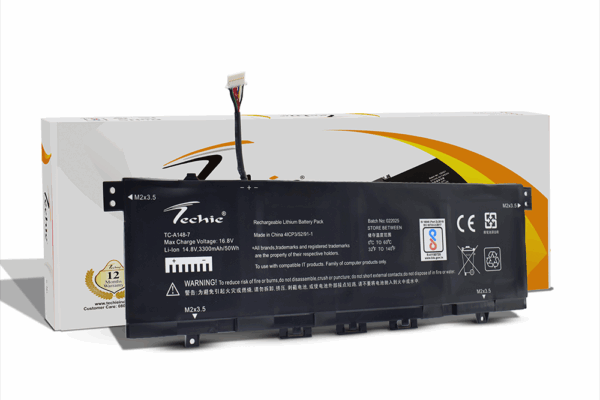 Techie Compatible Battery for HP KC04XL - L08496-855, L08544-1C1, Envy 13-AH, Envy X360 13-AG Series Laptops (3300mAh, 4-Cell)