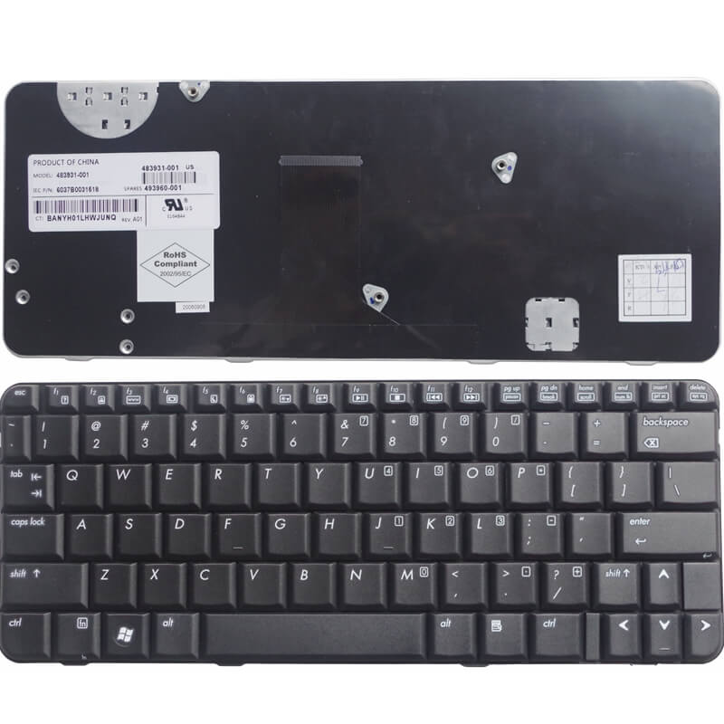 Techie Laptop Keyboard for HP Compaq Presario C700, C727, C729 Series Laptops