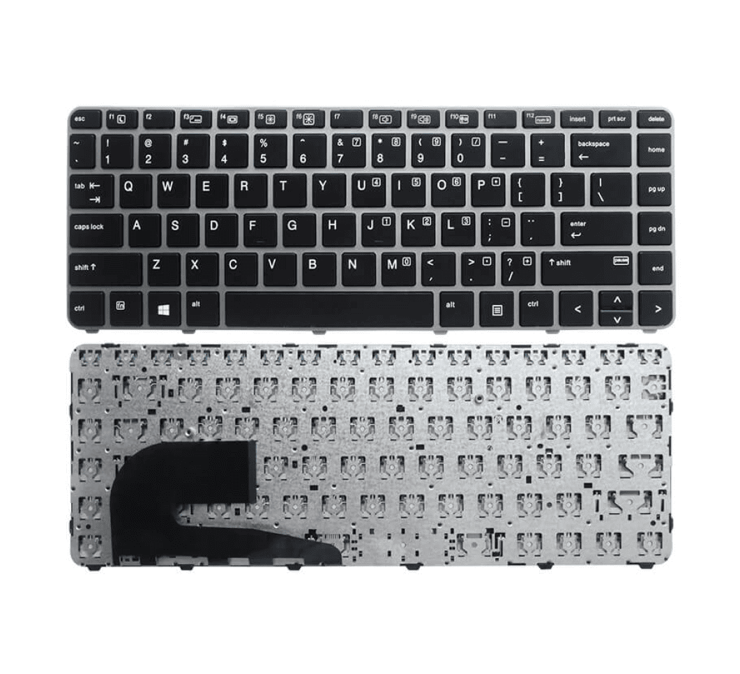 Techie Laptop Keyboard for HP EliteBook 840 G3, 848 G3, 745 G4 Laptops With Silver Frame