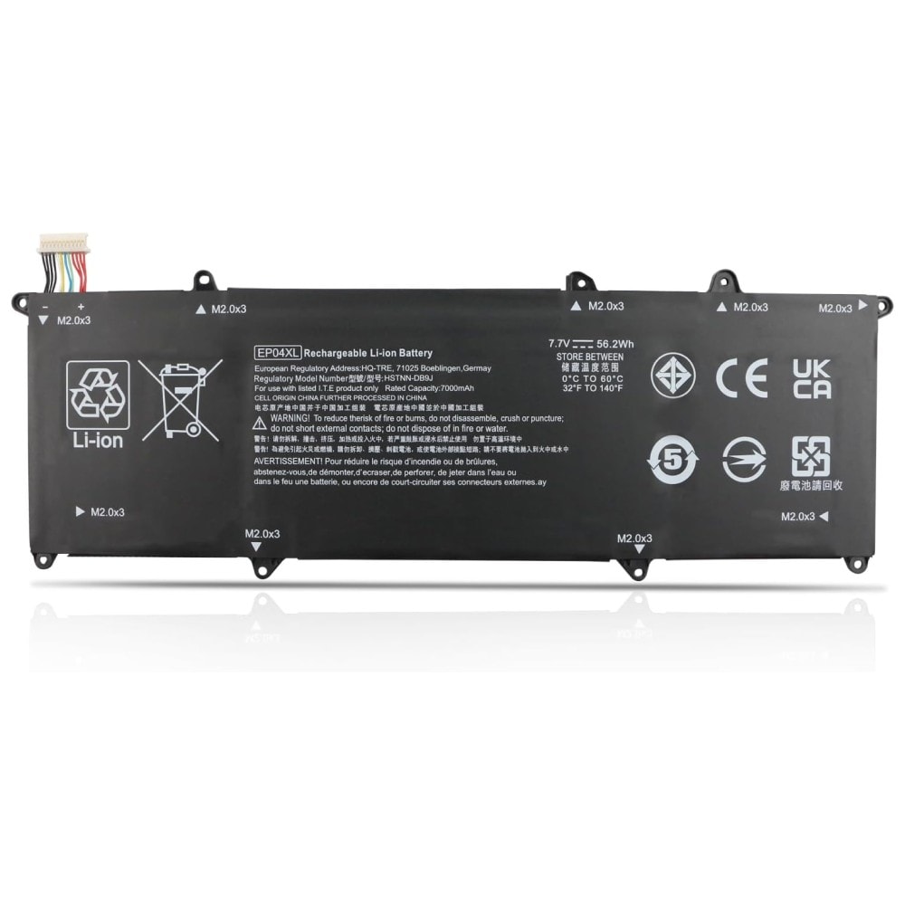 Techie Battery for HP EP04XL - HP Elite Dragonfly G1, G2, Elite DRAGONFLY Notebook Laptops (6800mAh, 4-Cell)