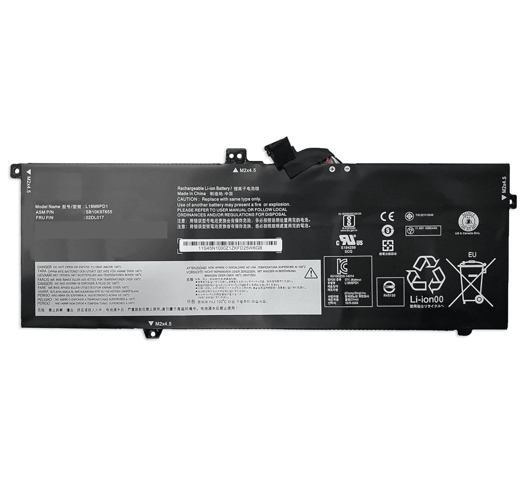 L18M6PD2 Battery main Techie Battery for Lenovo L18M6PD2 – Lenovo ThinkPad X13 GEN 1-20UF000DFR, 20UF001HCA, 20UF0036FR Laptops (3900mAh, 6-Cell)