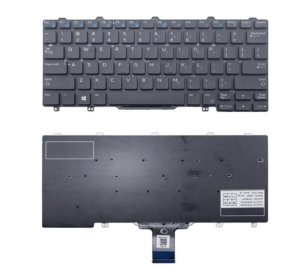 Techie Laptop Keyboard For Dell Latitude E7250, E7270, E5250, 3150 Series Laptops