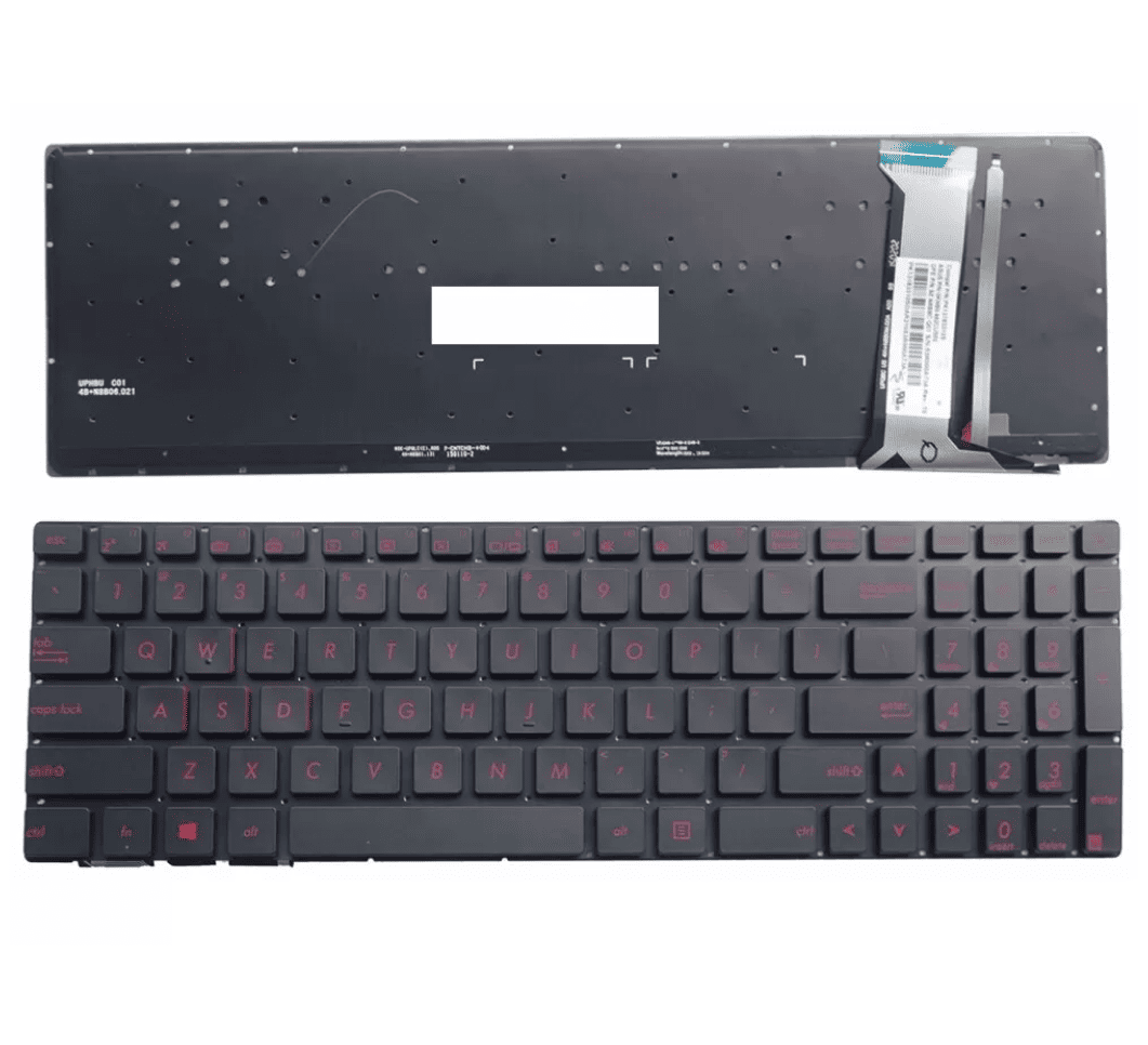 Techie Laptop Keyboard For ASUS G551J, G551JK, G551JM, G551VW Laptops with Backlight