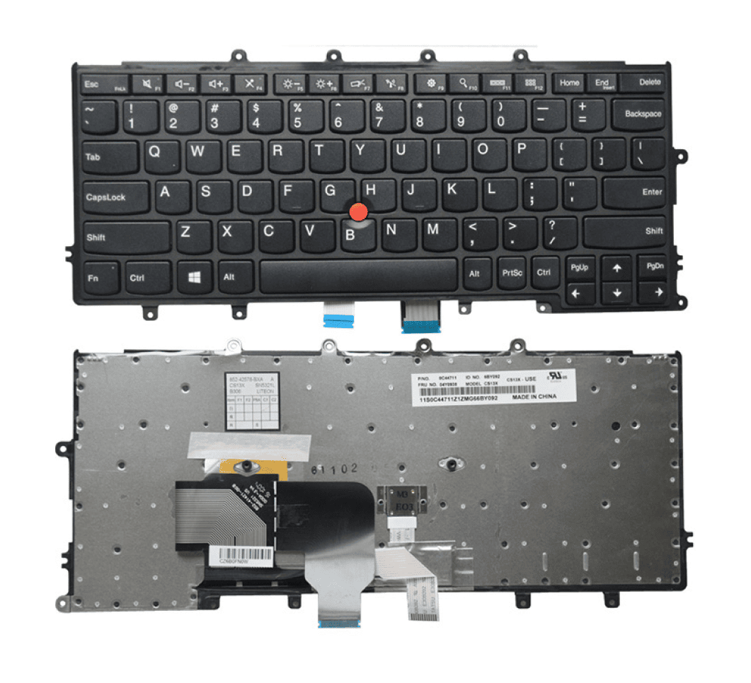 Techie Laptop Keyboard For Lenovo ThinkPad X240, 04Y0900, X230, X250, X260S Series Laptops With Mouse