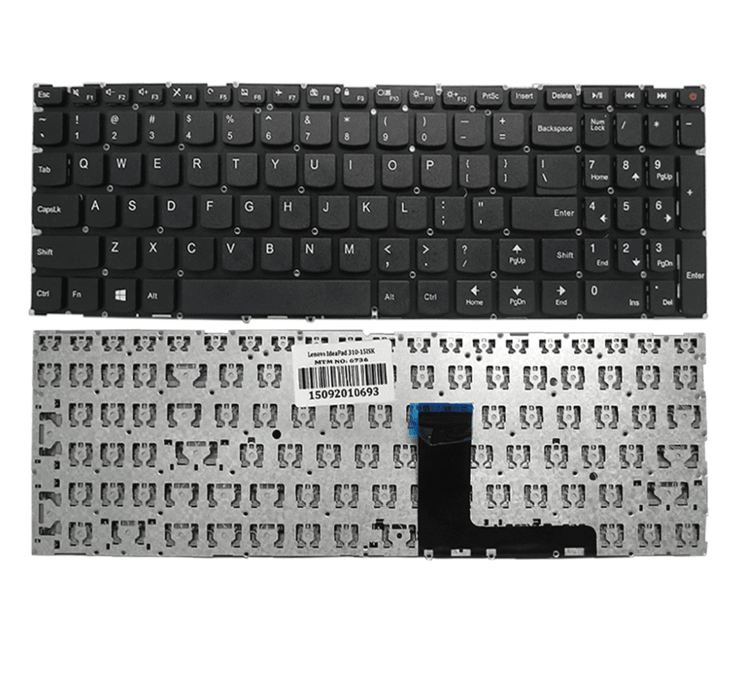 Techie Laptop Keyboard For Lenovo IdeaPad 310-15ISK, 310-15IKB, 310-15ABR, 310-15IAP Laptops
