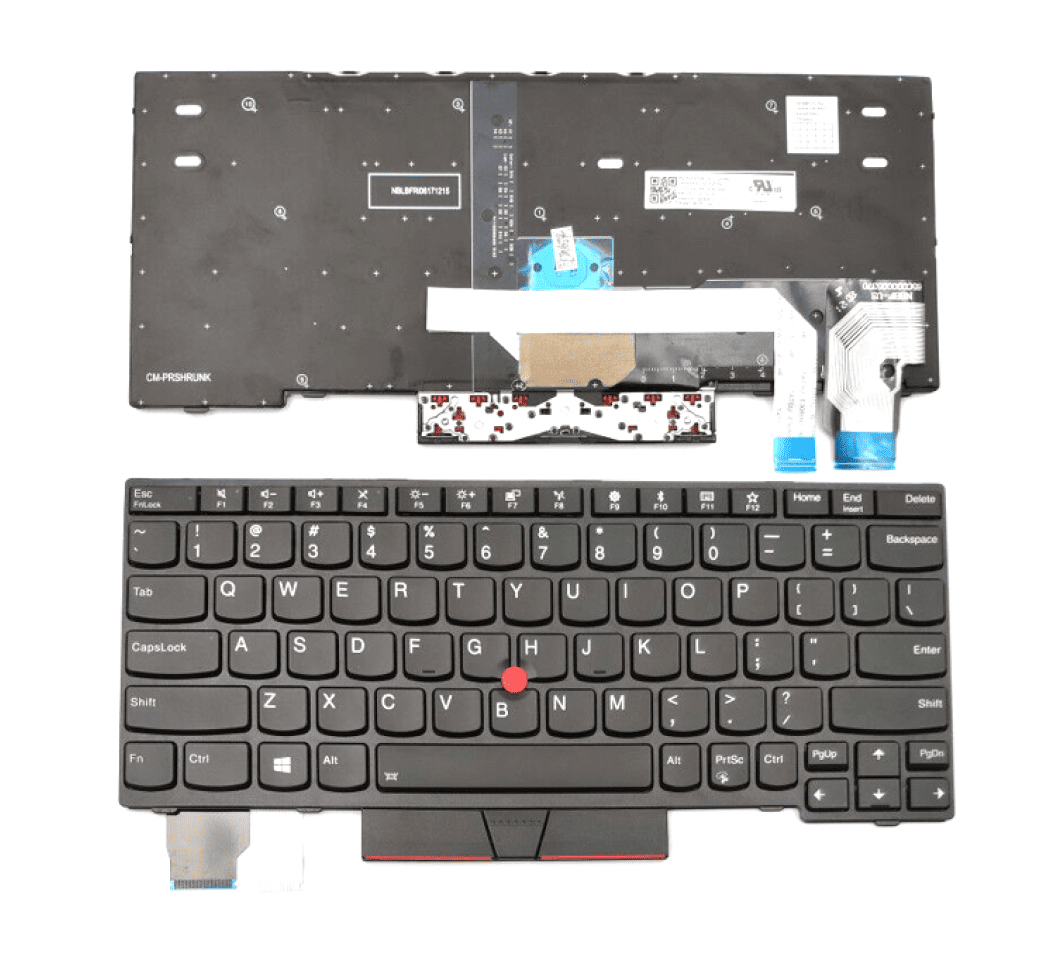 Techie Laptop Keyboard For Lenovo ThinkPad X280, 01YP200, A285, X390, X395, L13 Laptops With Mouse and Frame