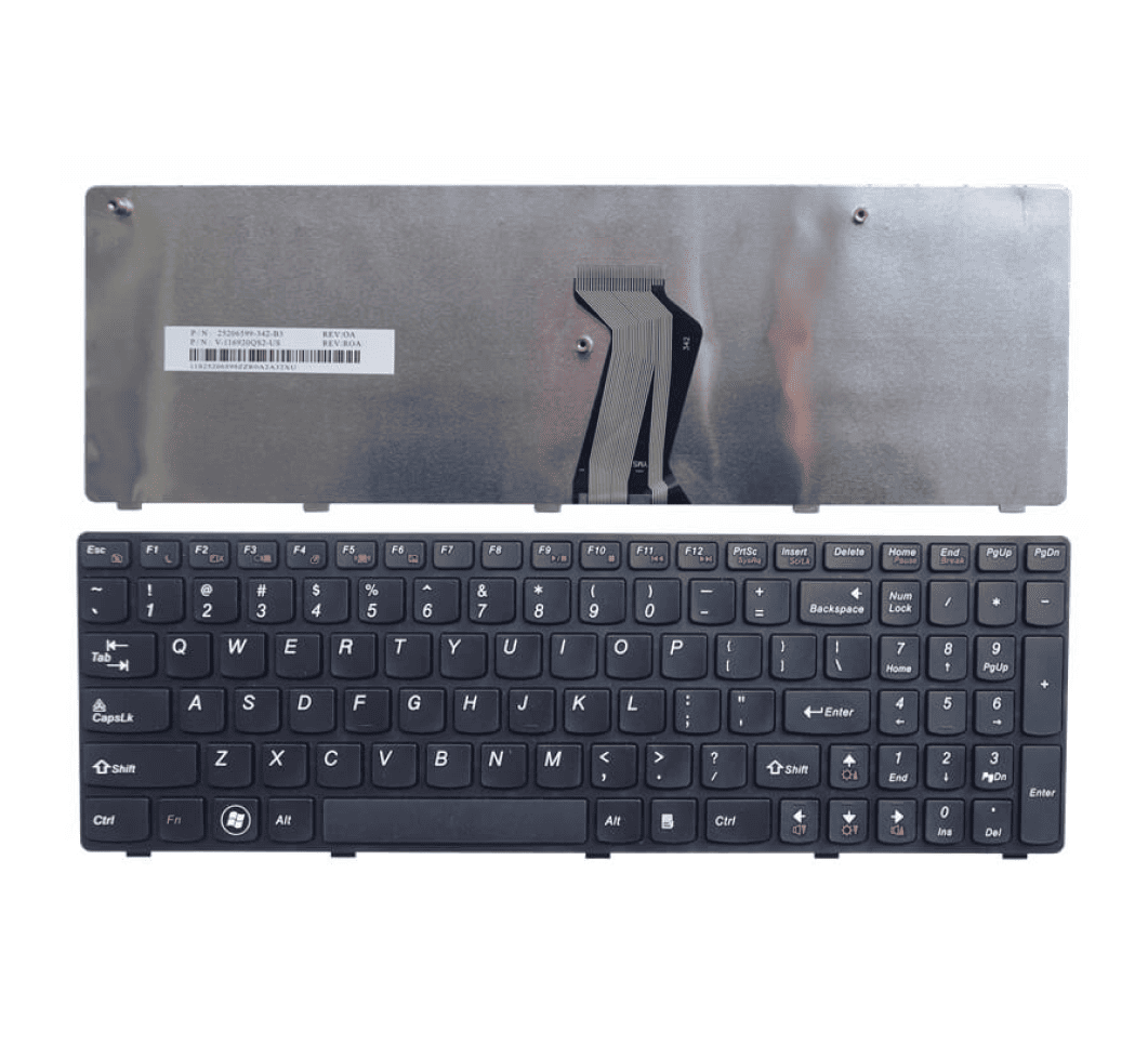 Techie Laptop Keyboard For Lenovo IdeaPad Z570, 9Z.N5SSC.006, G575, Z560, Z565, Z580 Laptops